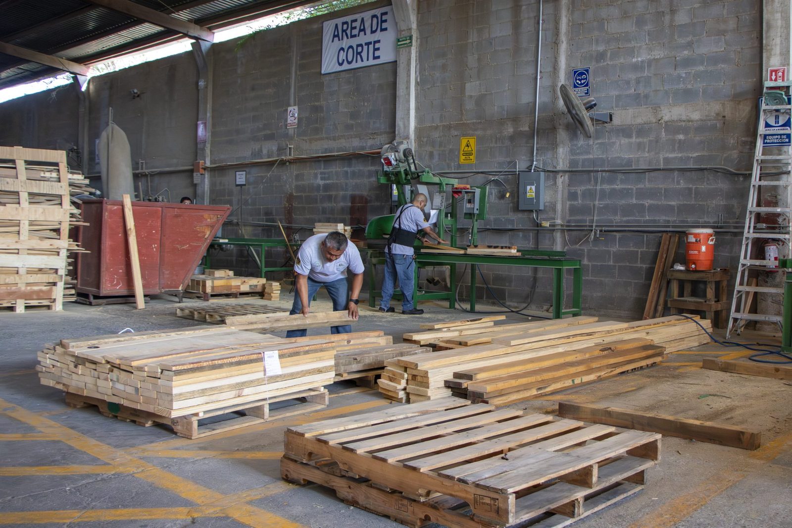 Huacales industriales de madera